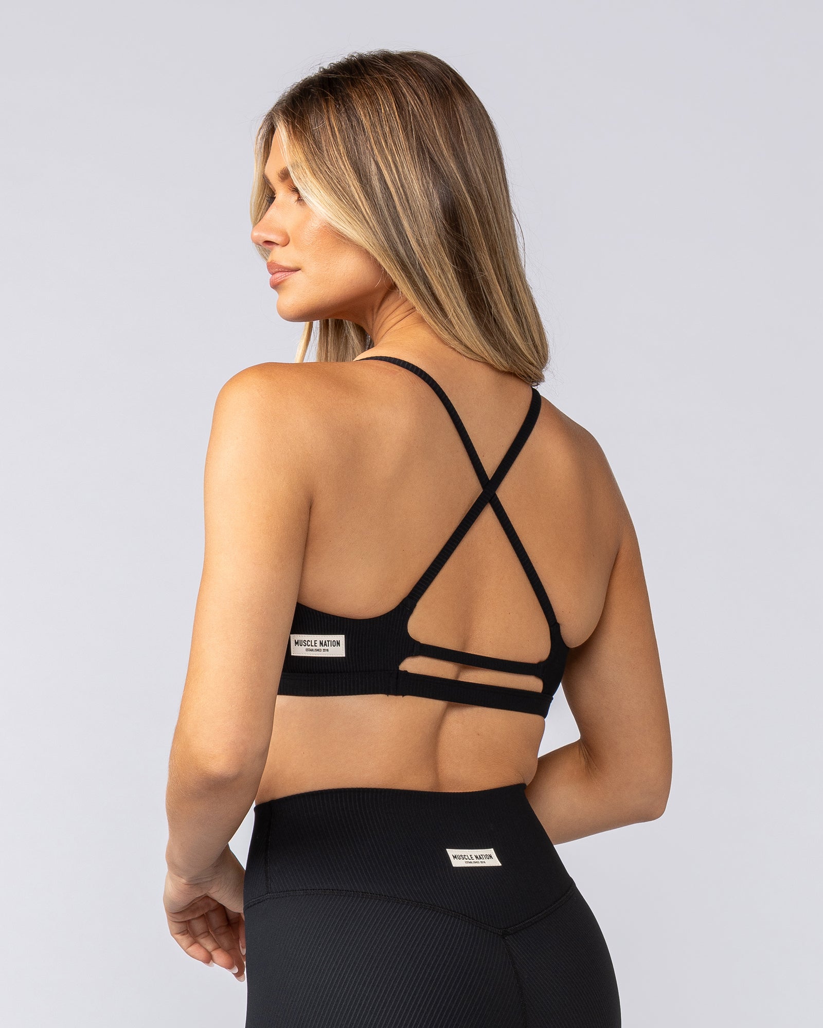 Fantasy Rib Bralette - Black-Bralettes-XXS-052502BLK-XXS-MNAPPRL42566-4-Muscle Nation