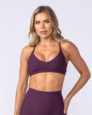 Fantasy Rib Bralette Cranberry - Muscle Nation women's bralette