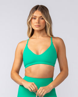 Fantasy Rib Bralette - Palm Leaf-Bralettes-XXS-052502PMLF-XXS-MNAPPRL42550-1-Muscle Nation