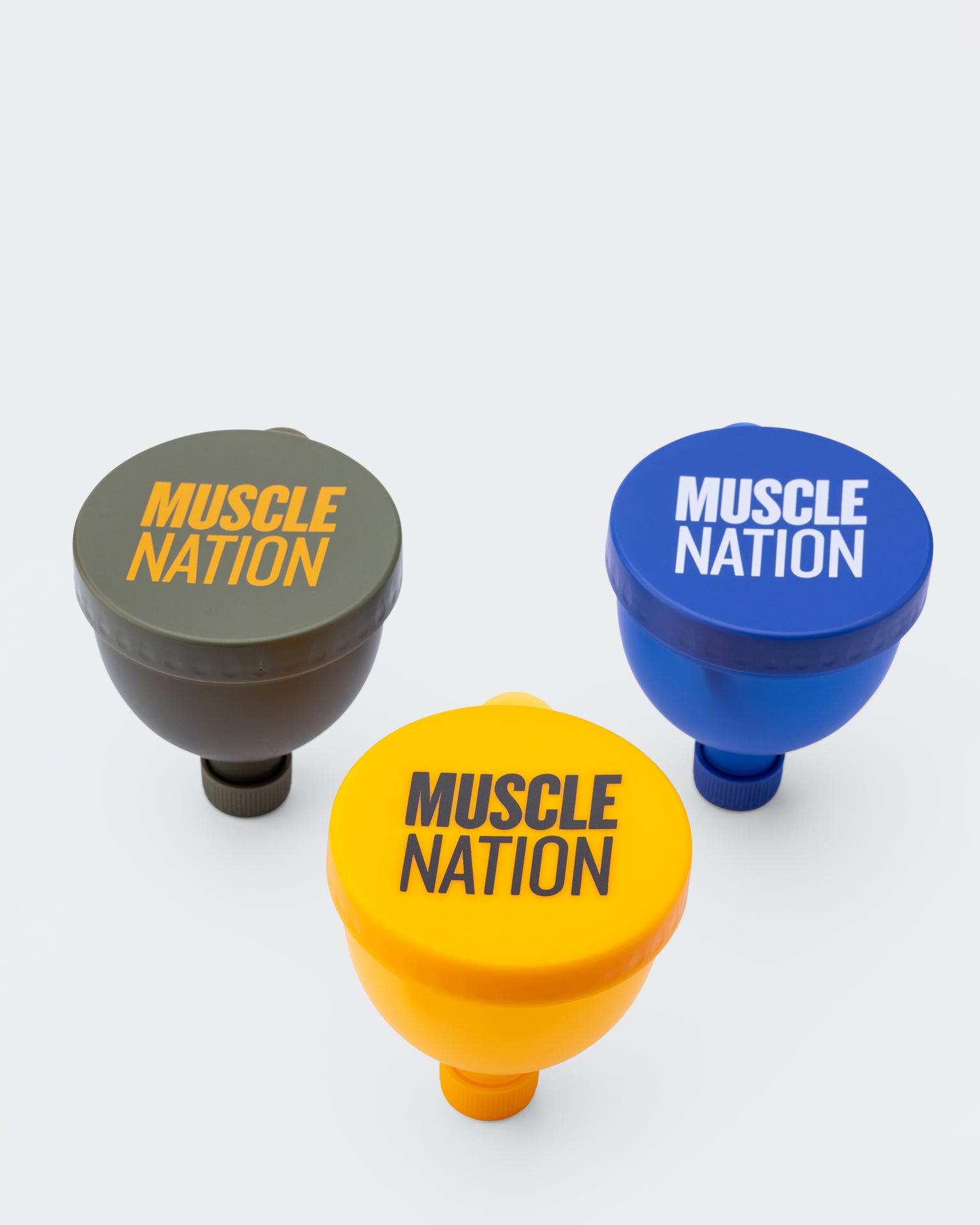 Fill And Go Funnel (X3 Pack) - Dark Khaki Multi-Accessories-Dark Khaki-ACC1125199DKHAKIM-9360785014014-2-Muscle Nation