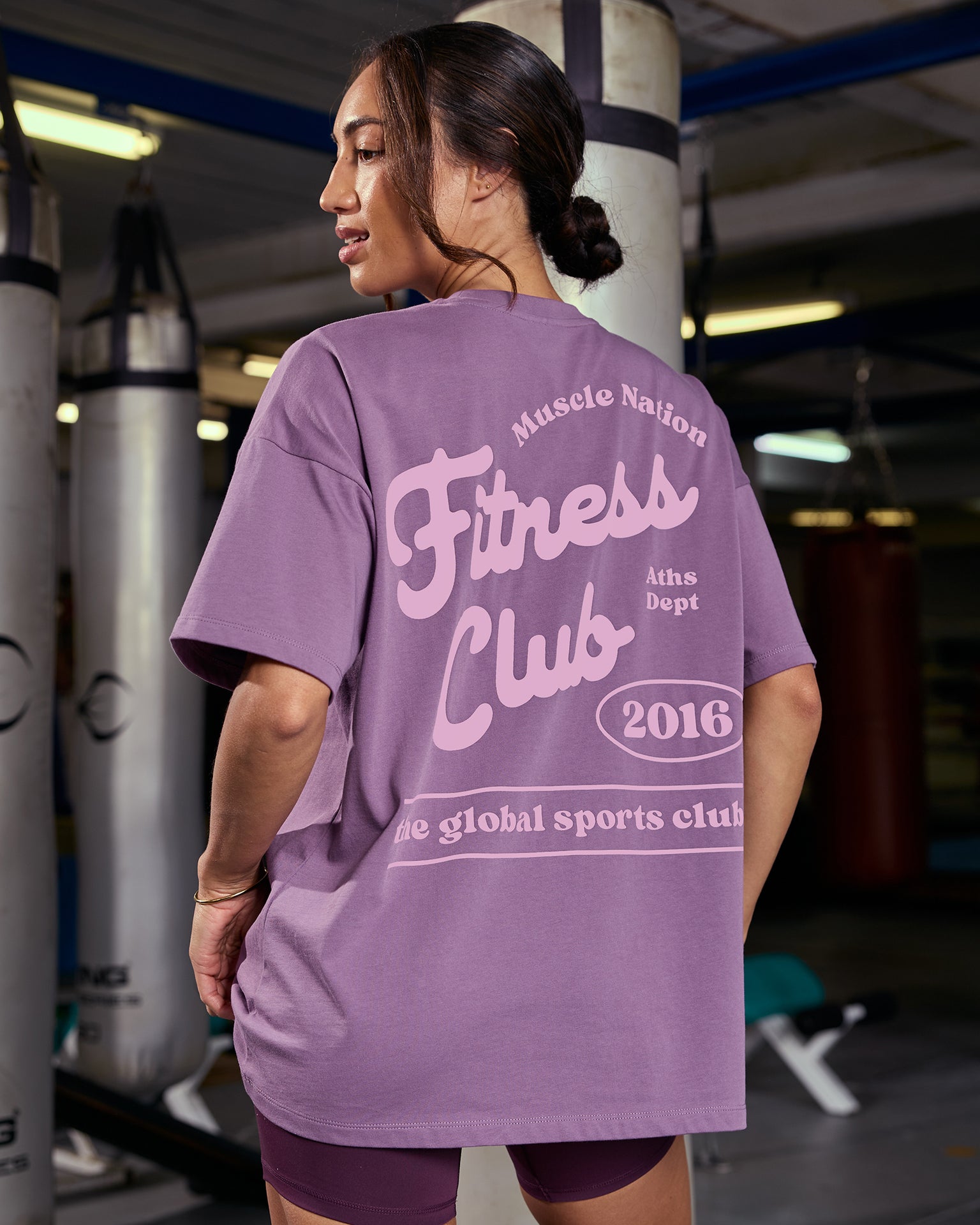 Fizz Oversized Tee - Thistle-T-Shirts-XXS-1125173THST-XXS-MNAPPRL45914-1-Muscle Nation