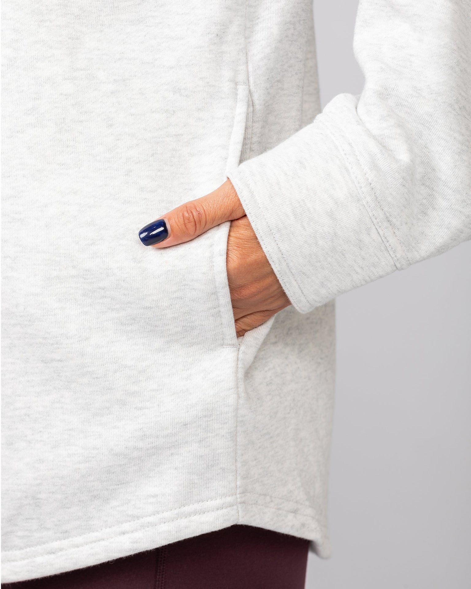 Fleecy Oversized Shacket - Snow Grey Marl-Jackets-XXS-022533SNGRYMR-XXS-MNAPPRL42122-7-Muscle Nation