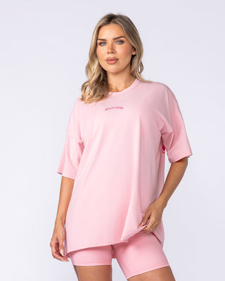 Fresh And Juicy Oversized Tee Petal Pink - Muscle Nation women's gym tee, view 2