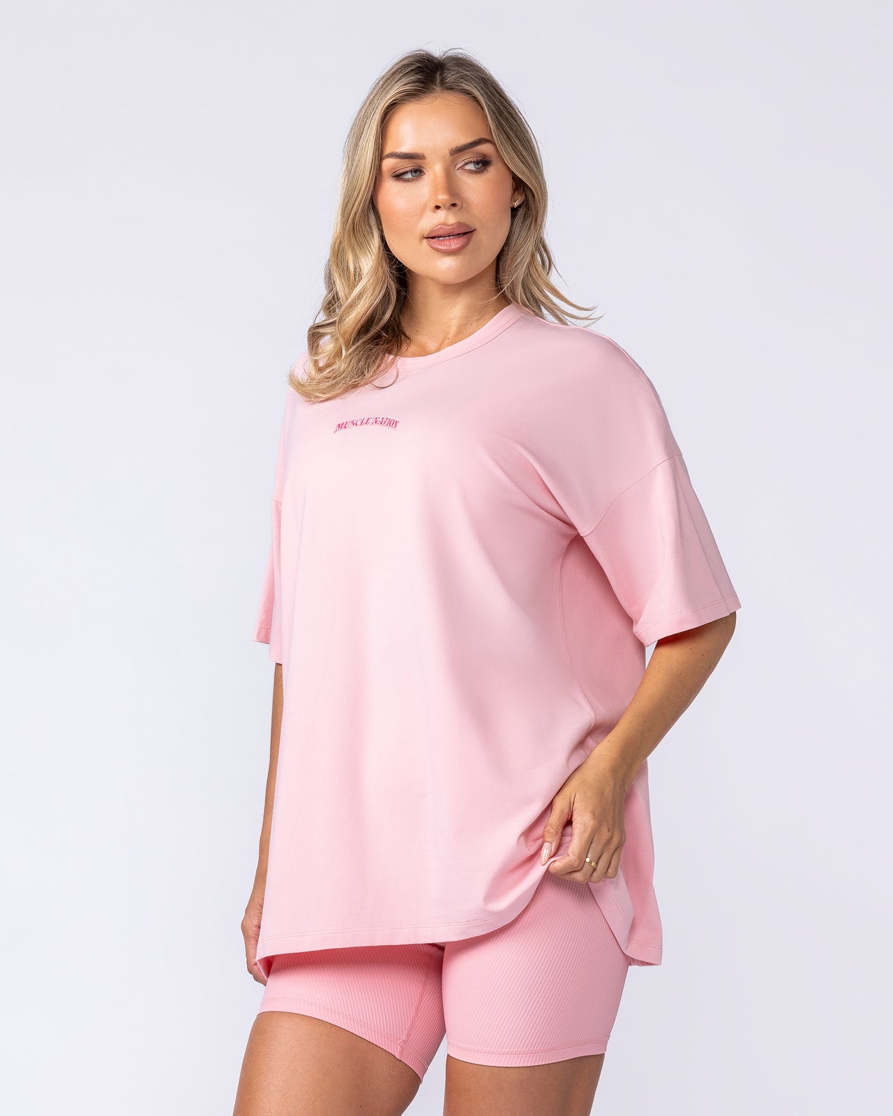Fresh And Juicy Oversized Tee - Petal Pink