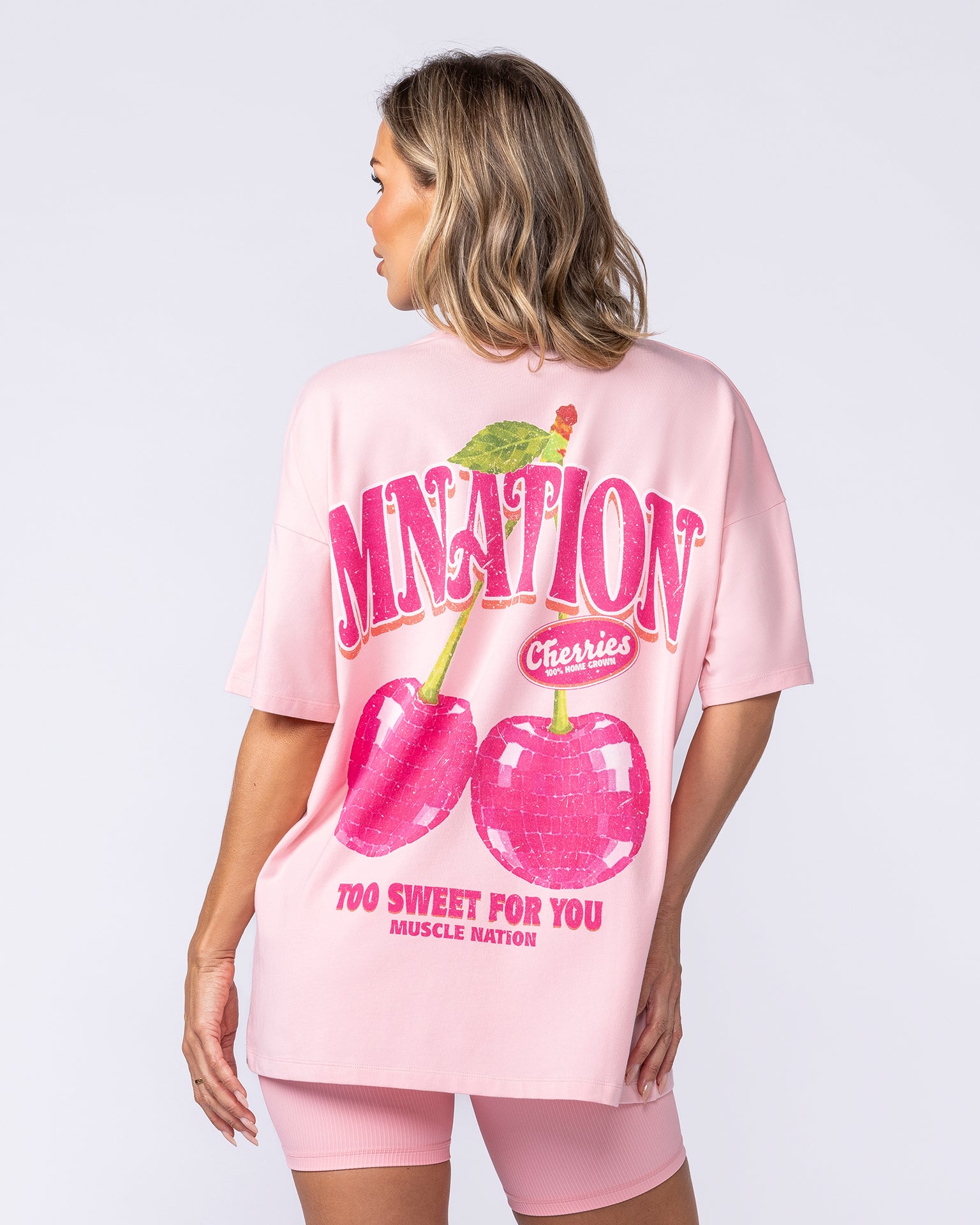 Fresh And Juicy Oversized Tee - Petal Pink