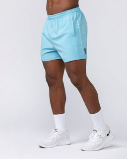 Function 4" Shorts Mid Blue - Muscle Nation men's gym shorts