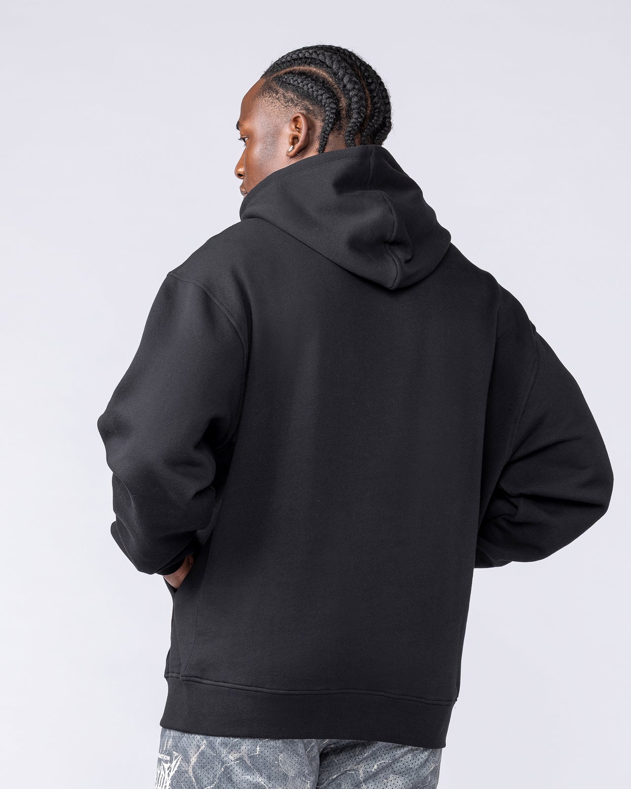 Gothic Oversized Hoodie - Black