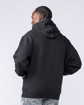 Gothic Oversized Hoodie Black - Muscle Nation men's hoodie, view 2
