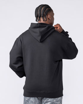 Gothic Oversized Hoodie Black - Muscle Nation men's hoodie, view 4