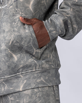 Gothic Oversized Hoodie Washed Tree Camo - Muscle Nation men's hoodie, view 4