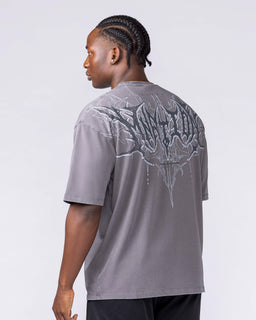 Gothic Oversized Tee - Washed Tornado