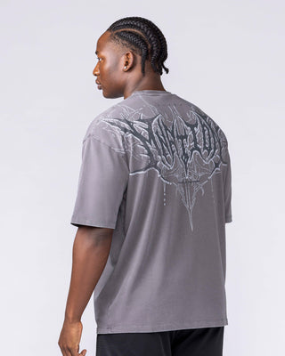 Gothic Oversized Tee - Washed Tornado