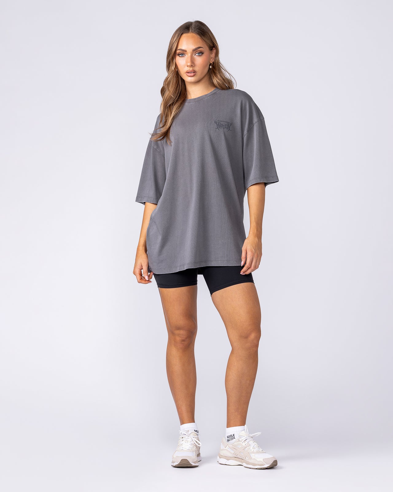 Gothic Oversized Tee - Washed Tornado