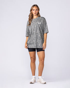 Gothic Oversized Tee in Washed Tree Camo - Muscle Nation men's gym tee, view 7