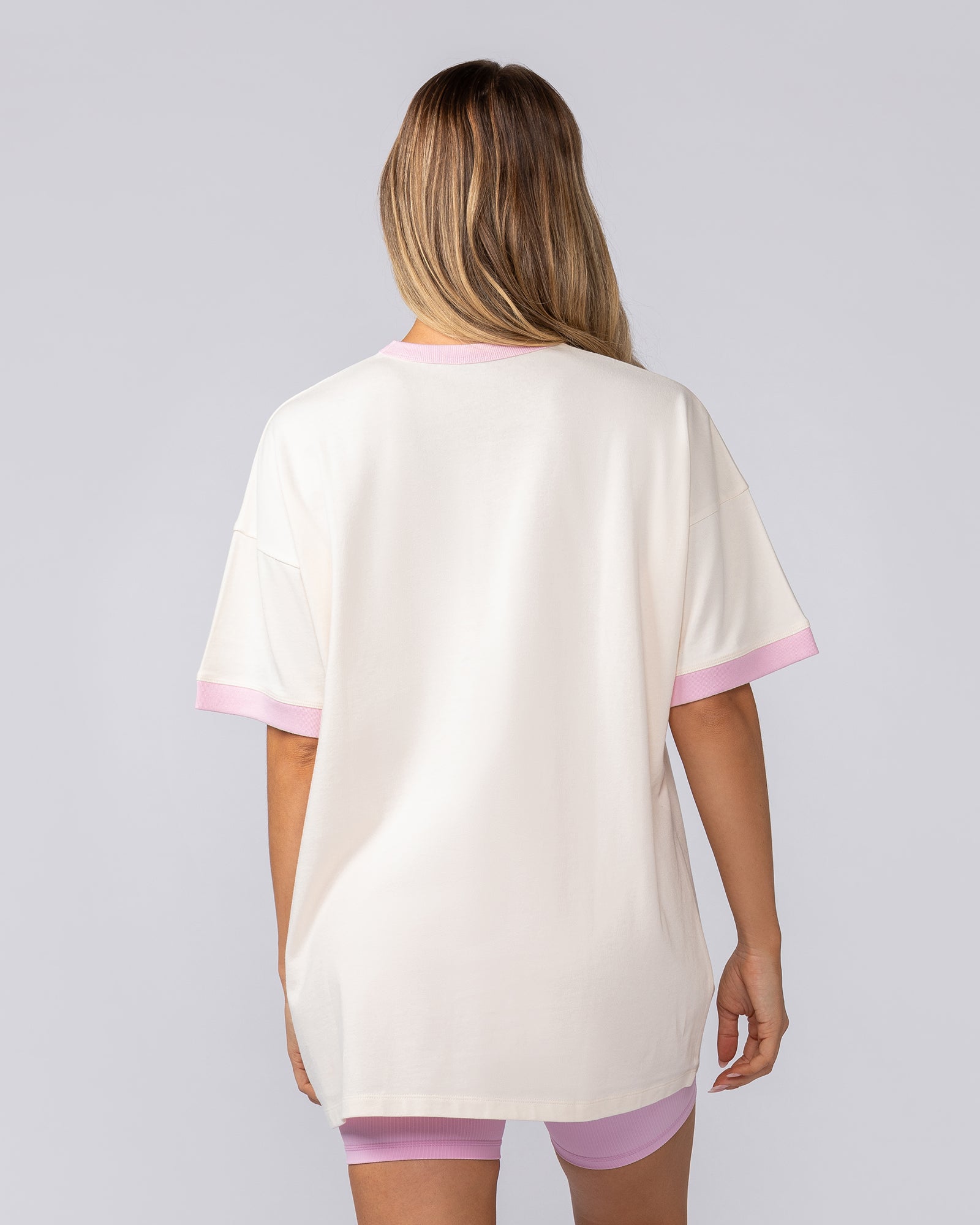Gym Girly Oversized Tee - Travertine-T-Shirts-XXS-052510TRAV-XXS-MNAPPRL42646-4-Muscle Nation
