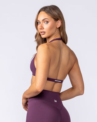 Halter Bralette Cranberry - Muscle Nation women's bralette, view 2