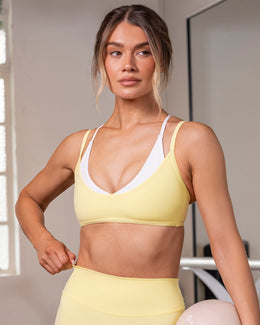 Heartbreaker Bra Zesty Lemon - Muscle Nation women's sports bra