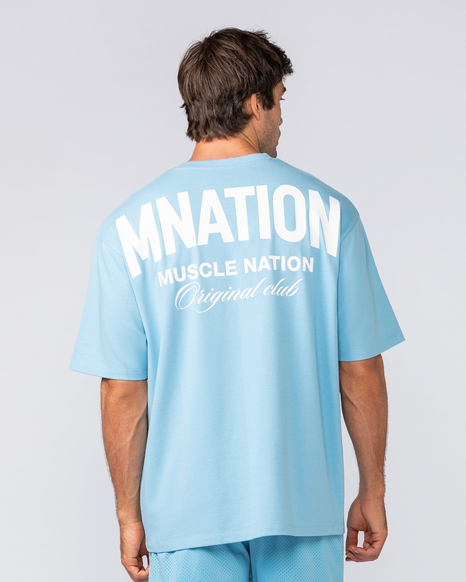 Heritage Pump Cover - Light Blue-T-Shirts-XS-032503LTBL-XS-MNAPPRL41213-6-Muscle Nation