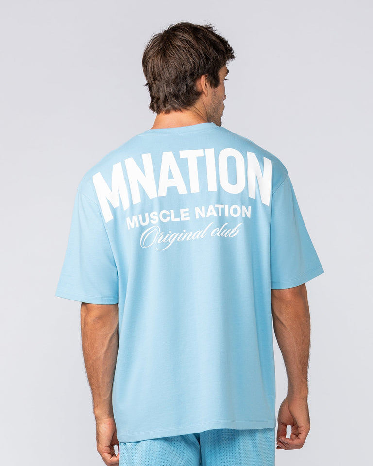 Heritage Pump Cover - Light Blue-T-Shirts-XS-032503LTBL-XS-MNAPPRL41213-6-Muscle Nation