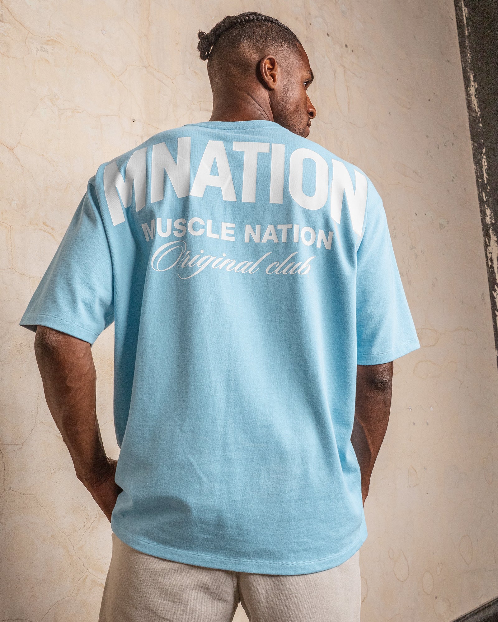 Heritage Pump Cover - Light Blue-T-Shirts-XS-032503LTBL-XS-MNAPPRL41213-1-Muscle Nation