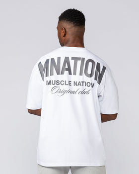 Heritage Pump Cover - White-T-Shirts-XS-032503WHT-XS-MNAPPRL41205-1-Muscle Nation