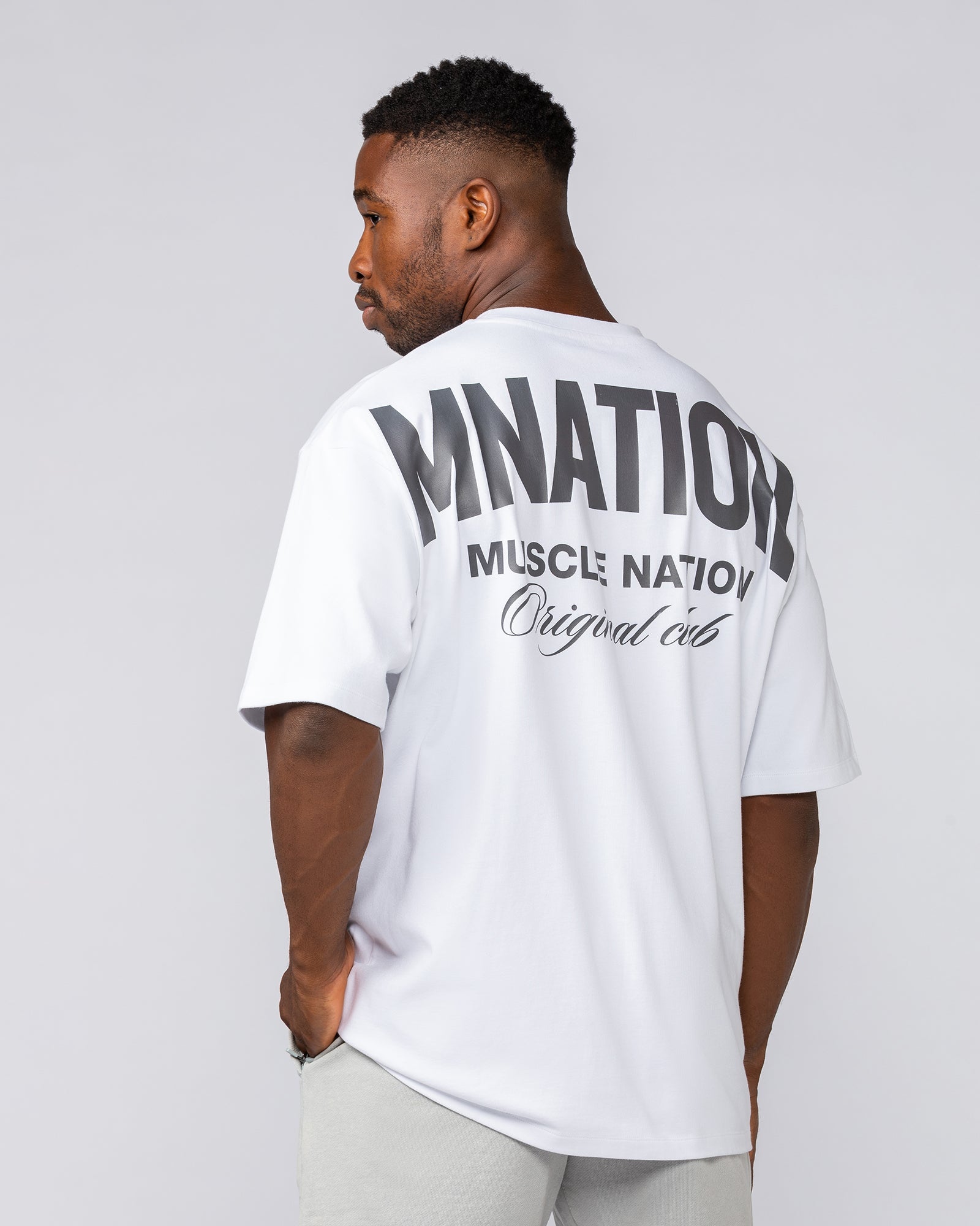 Heritage Pump Cover - White-T-Shirts-XS-032503WHT-XS-MNAPPRL41205-4-Muscle Nation
