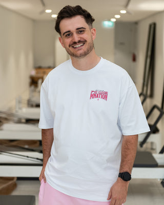 F*ck Cancer Oversized Tee - White-T-Shirts-XS-092534WHT-XS-MNAPPRL44368-1-Muscle Nation