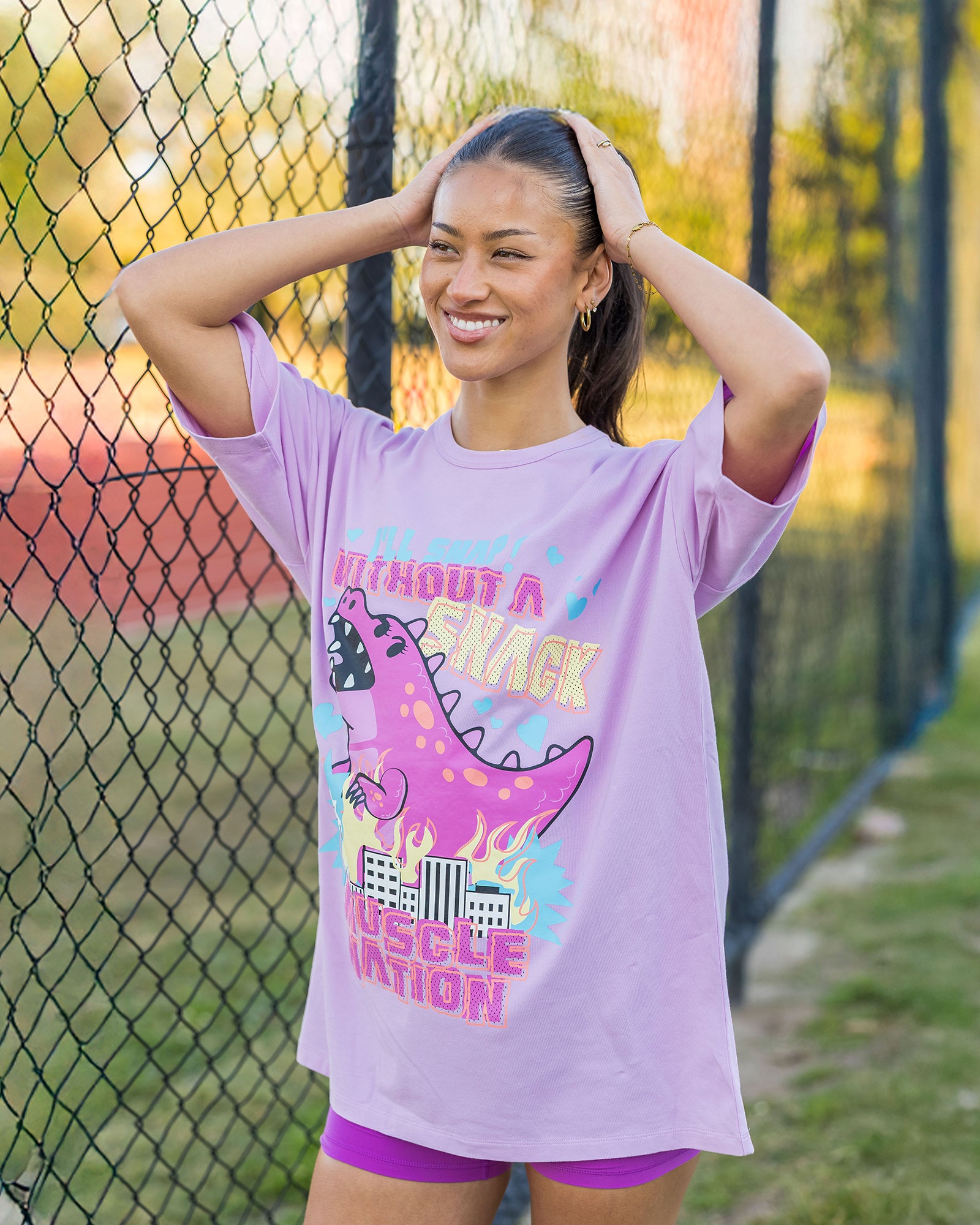 Hangry Oversized Tee - Rosewater-T-Shirts-XXS-092510RSWT-XXS-MNAPPRL44352-1-Muscle Nation