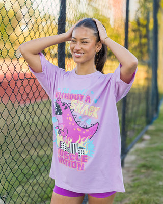 Hangry Oversized Tee - Rosewater-T-Shirts-XXS-092510RSWT-XXS-MNAPPRL44352-1-Muscle Nation