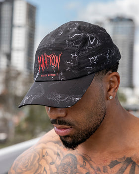 Hell Mile Running Cap - Black Terrain - Muscle Nation Caps