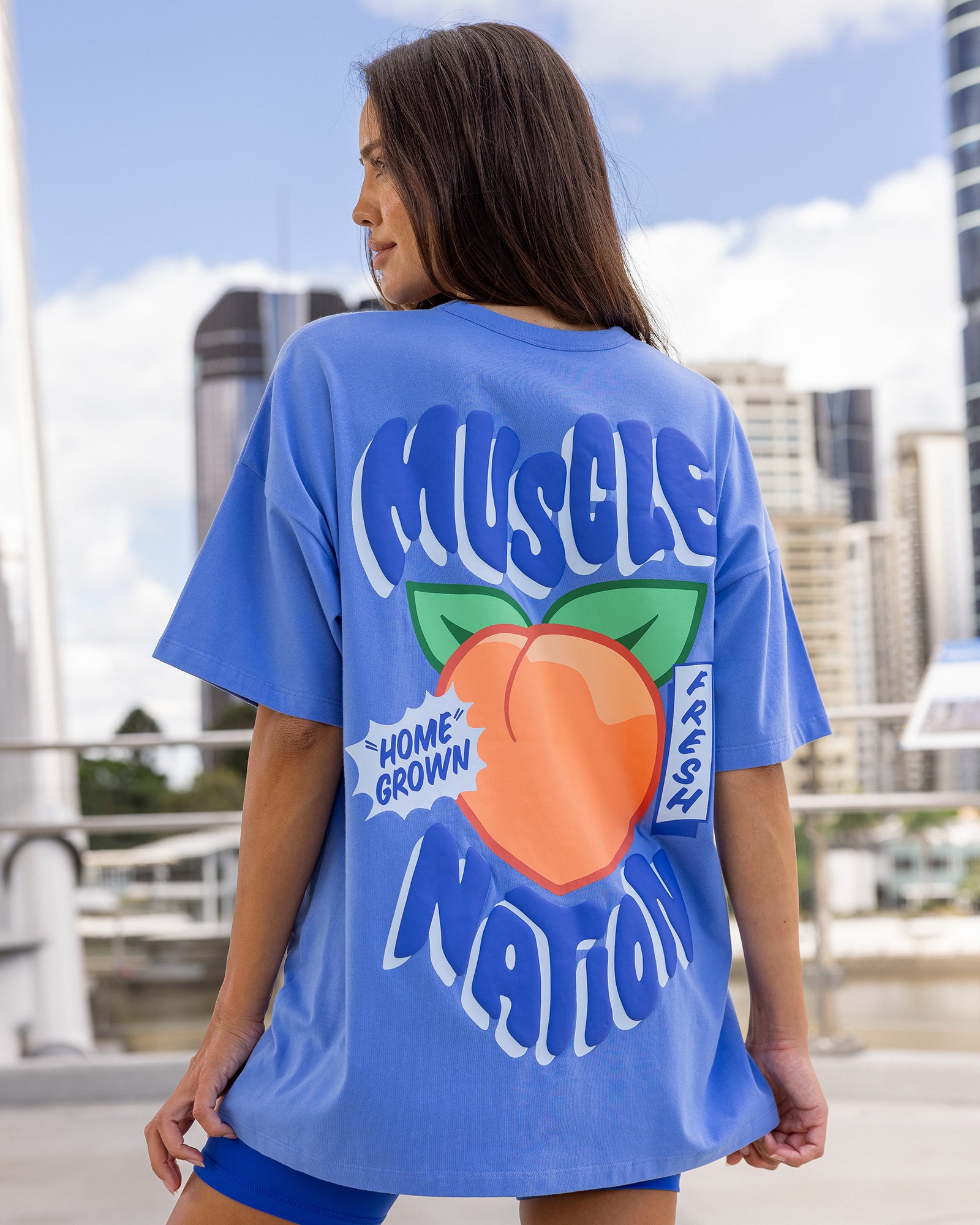 Peachy Oversized Tee - Salt Air-T-Shirts-XXS-022606SLTA-XXS-MNAPPRL48395-1-Muscle Nation