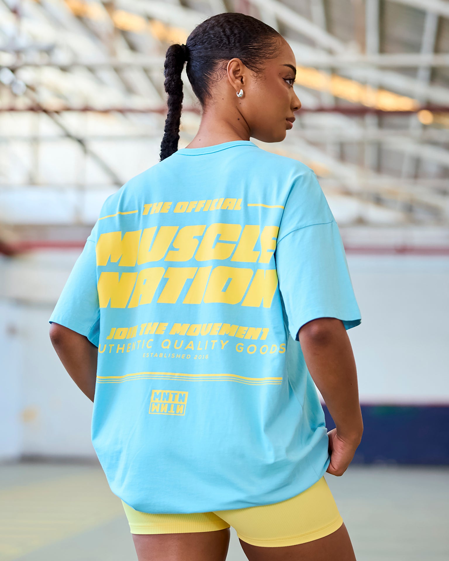 Reset Oversized Tee - Lagoon-T-Shirts-XXS-1125242LGN-XXS-MNAPPRL48216-1-Muscle Nation