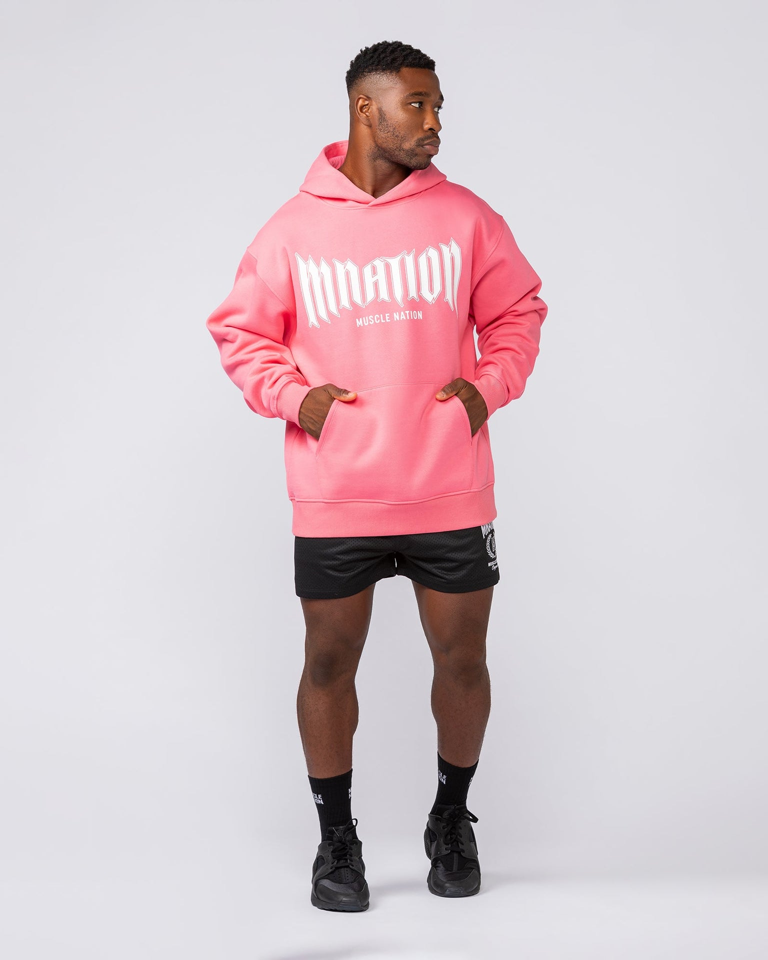 Honour Oversized Hoodie - Calypso-Jumpers & Hoodies-XS-032519CLPSO-XS-MNAPPRL41333-6-Muscle Nation