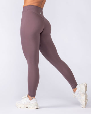 Liberty Wrap Ankle Length Leggings - Umber