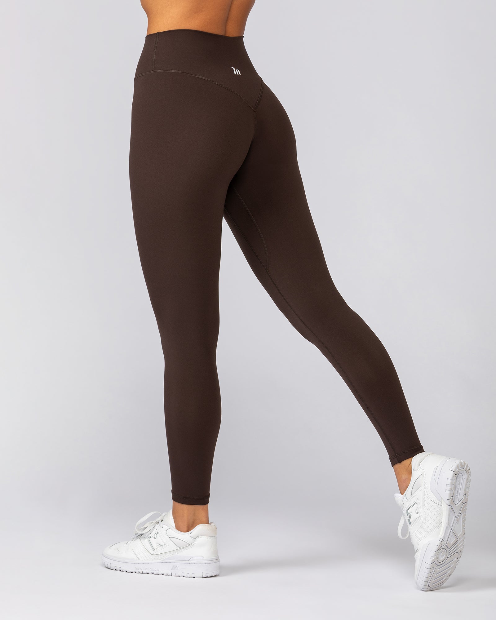 Liberty Zero Rise Ankle Length Leggings - Cocoa-Leggings-XXS-042534COCOA-XXS-MNAPPRL41667-2-Muscle Nation