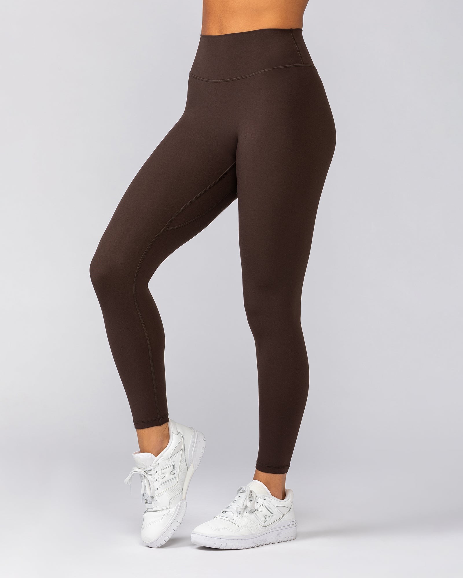 Liberty Zero Rise Ankle Length Leggings - Cocoa-Leggings-XXS-042534COCOA-XXS-MNAPPRL41667-4-Muscle Nation