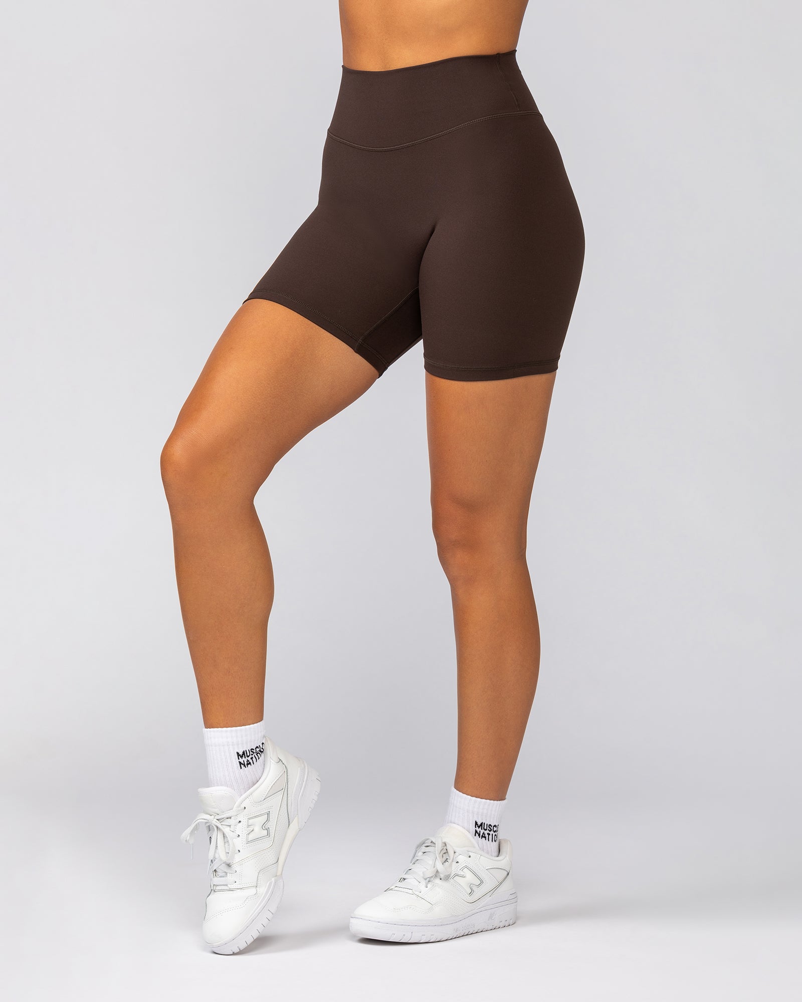 Liberty Zero Rise Bike Shorts - Cocoa-Shorts-XXS-042533COCOA-XXS-MNAPPRL41640-3-Muscle Nation
