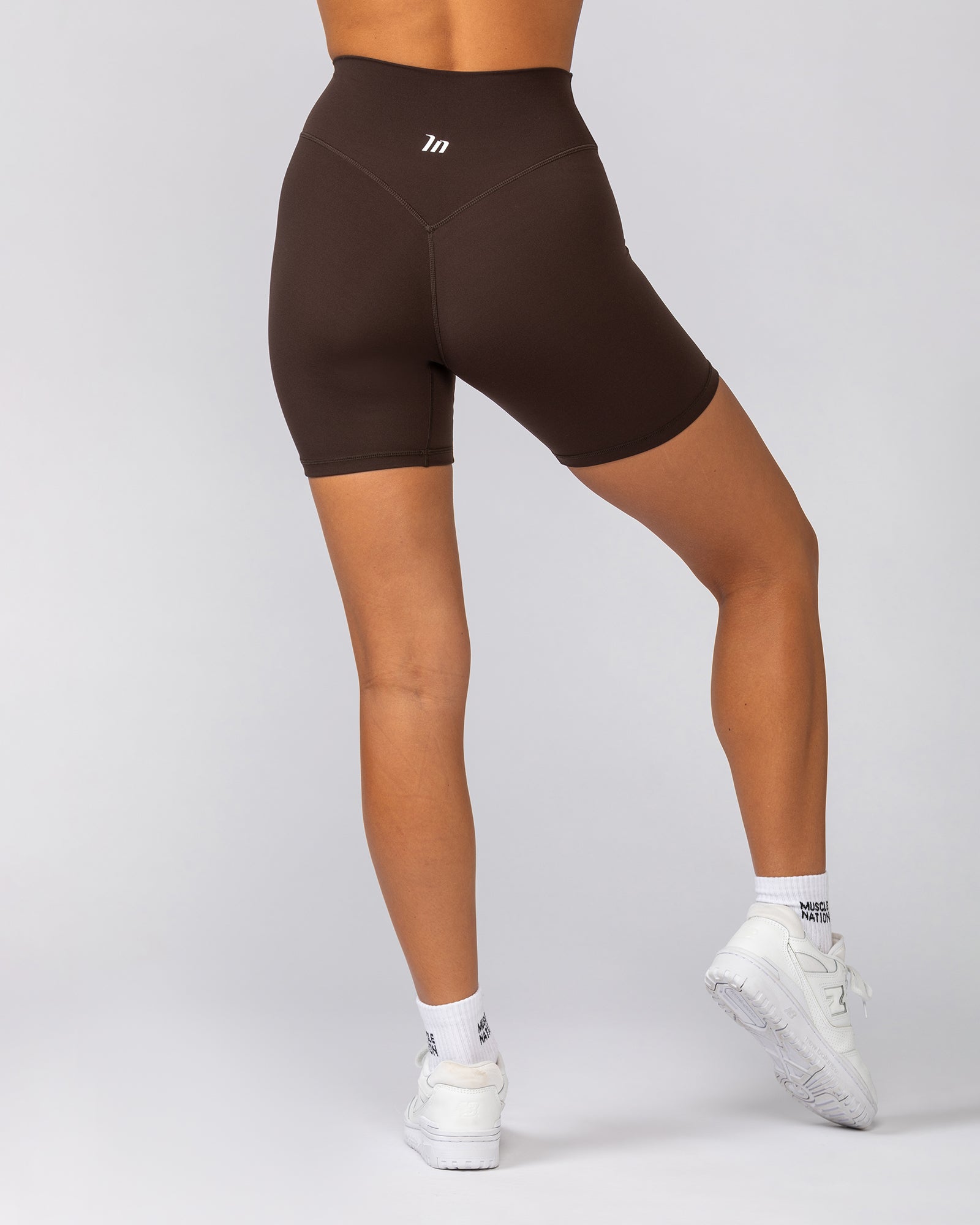 Liberty Zero Rise Bike Shorts - Cocoa-Shorts-XXS-042533COCOA-XXS-MNAPPRL41640-4-Muscle Nation