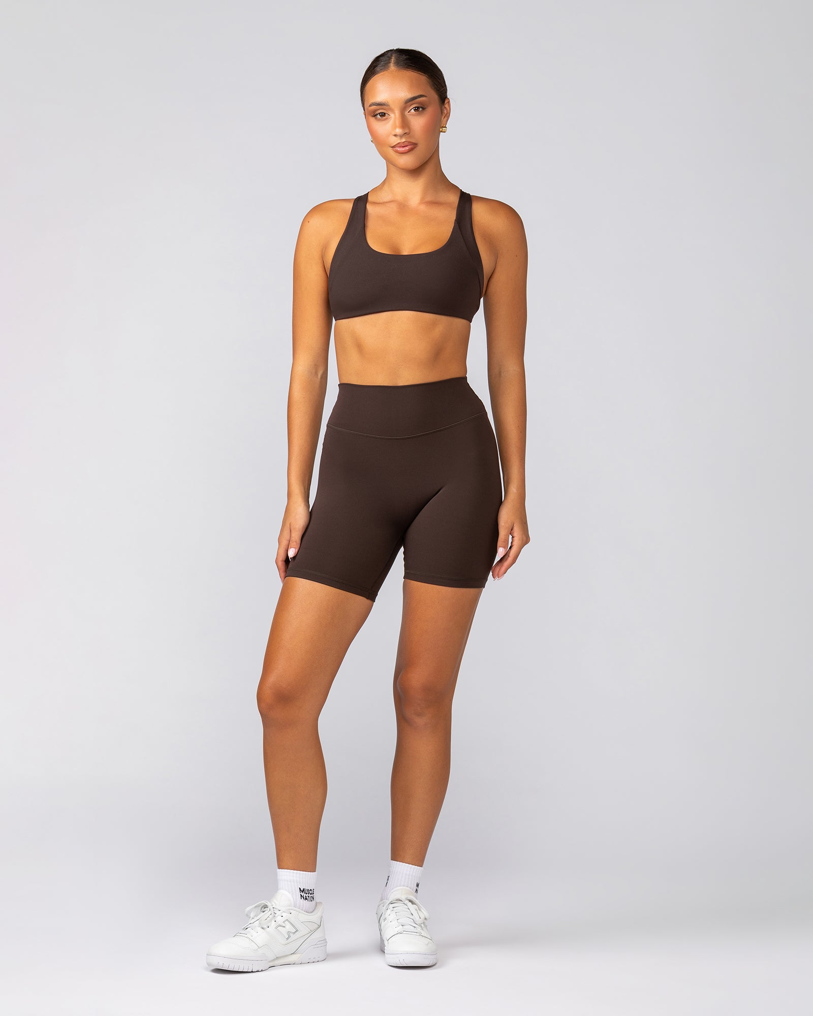 Liberty Zero Rise Bike Shorts - Cocoa-Shorts-XXS-042533COCOA-XXS-MNAPPRL41640-6-Muscle Nation