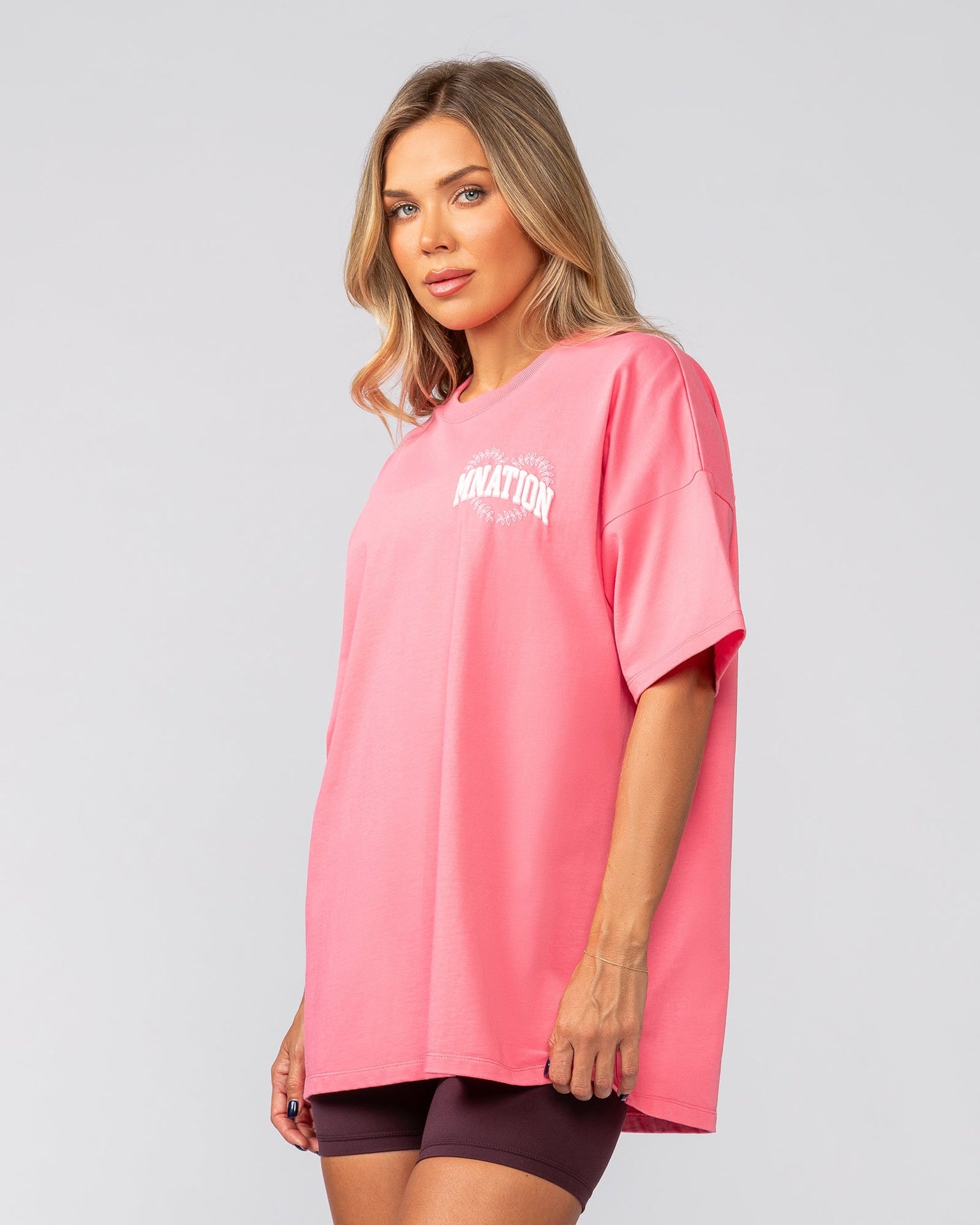 Lovers Oversized Tee - Calypso-T-Shirts-XXS-022538CLPSO-XXS-MNAPPRL42077-4-Muscle Nation