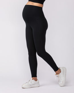 Maternity Everyday Pocket Leggings - Black-Maternity-XS-92418BLK-XS-MNAPPRL42775-1-Muscle Nation