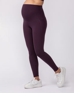 Maternity Everyday Pocket Leggings - Midnight Plum-Maternity-XS-92418MIDNTPL-XS-MNAPPRL42767-1-Muscle Nation