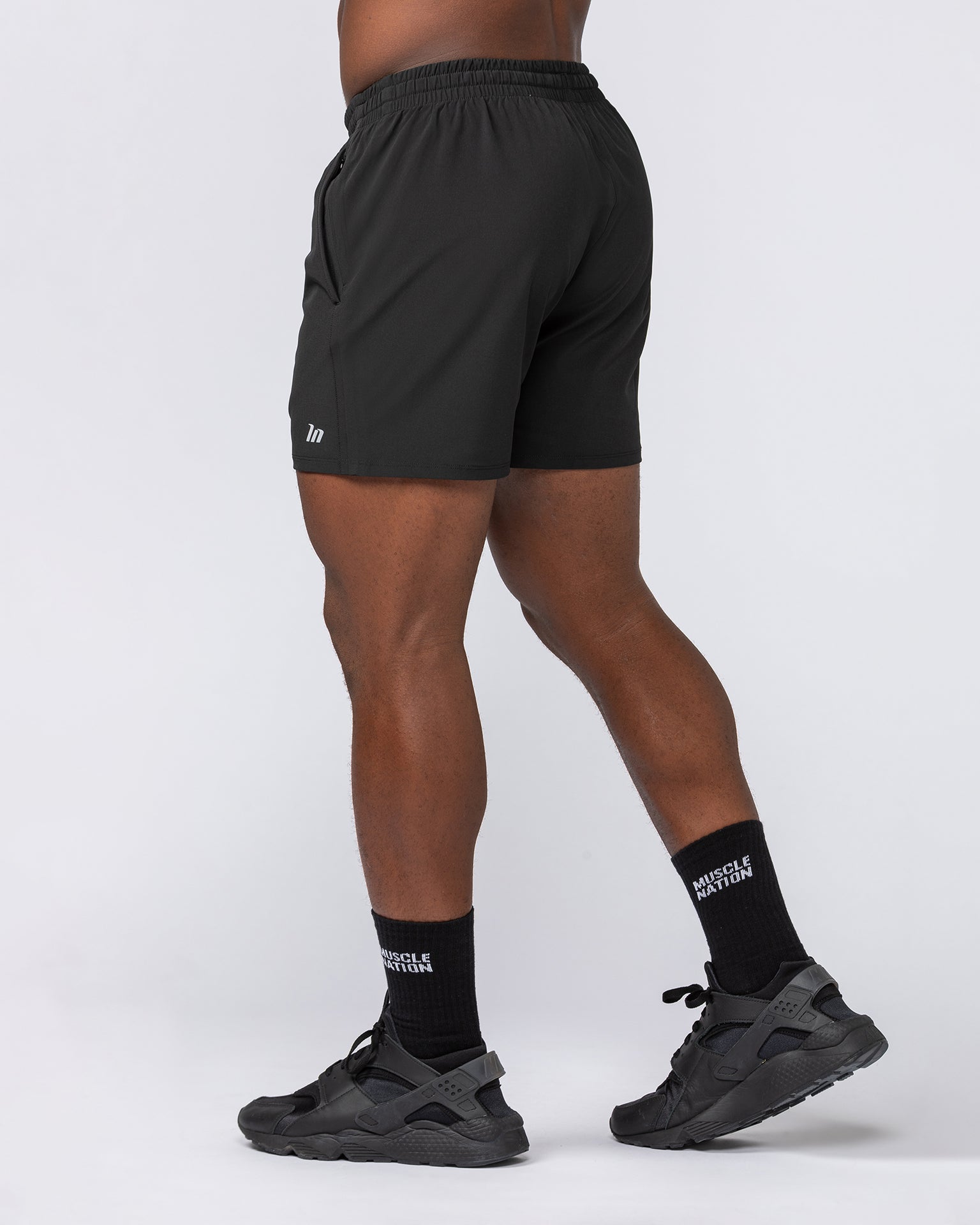 New Heights 4" Shorts - Black-Shorts-S-012246BLK-S-MNAPPRL13516-4-Muscle Nation