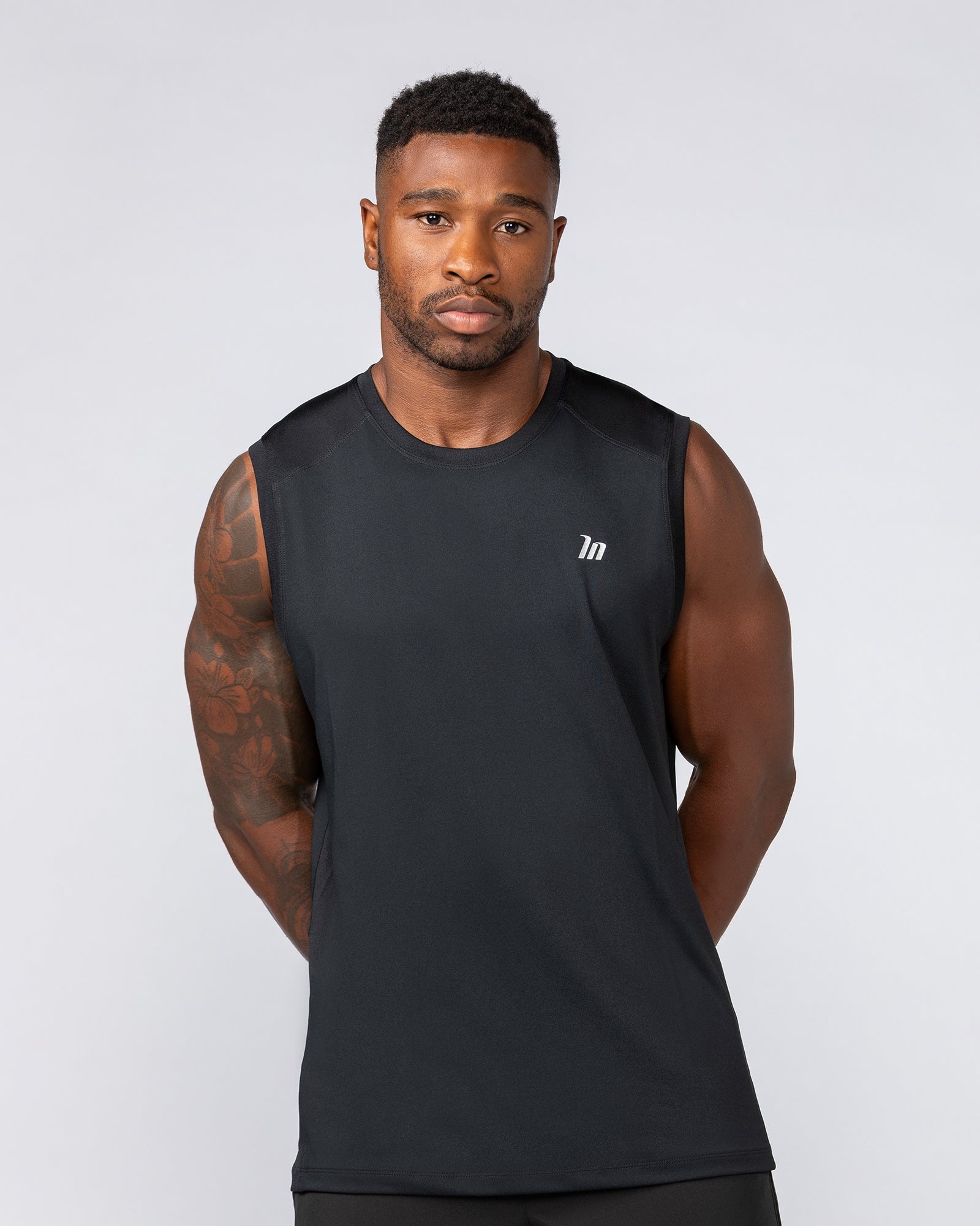Ventilation Tank - Black-Singlets & Tanks-S-062107BLK-S-MNAPPRL11620-1-Muscle Nation