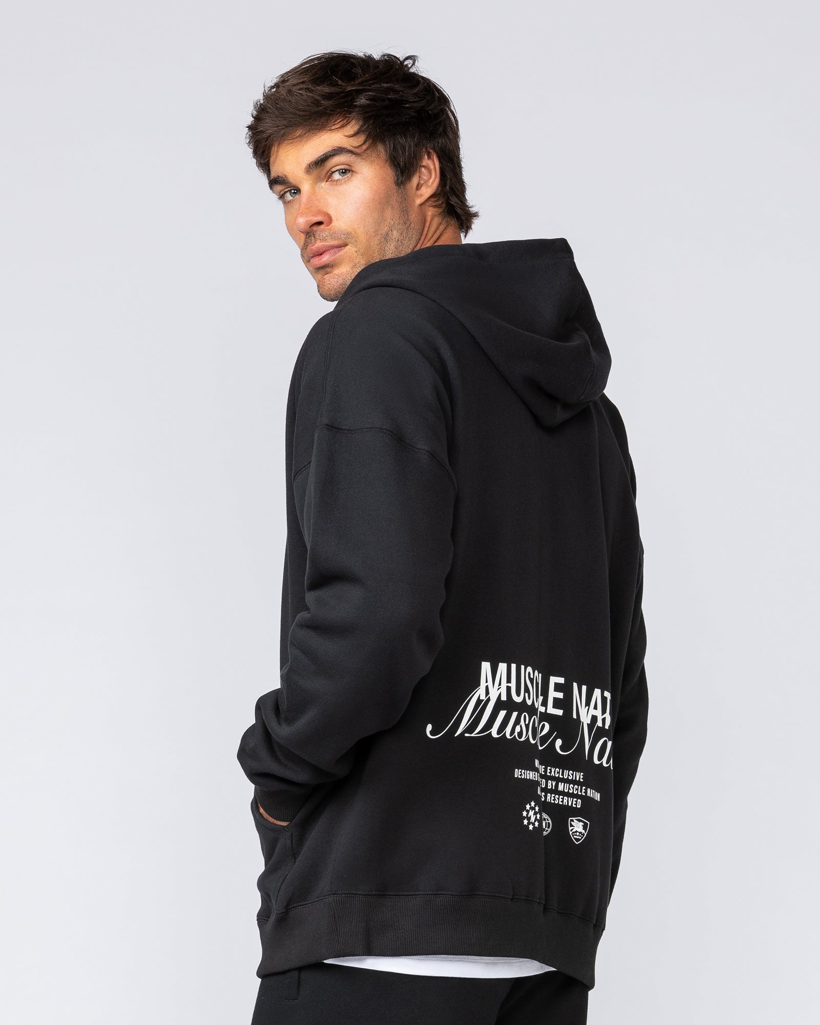 MN Classic Zip Through - Black-Jumpers & Hoodies-XS-042506BLK-XS-MNAPPRL41769-5-Muscle Nation