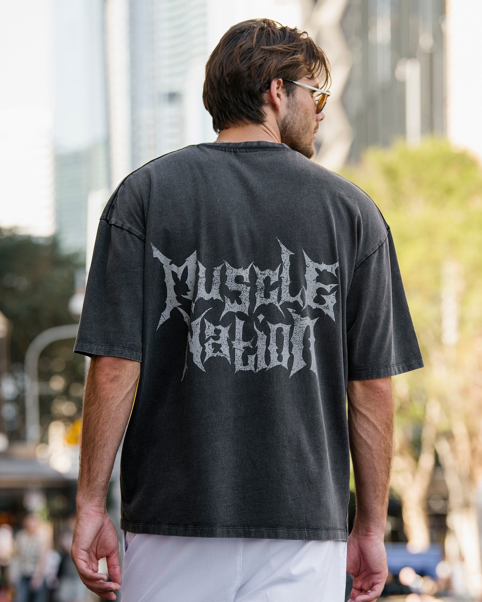 Metal Oversized Vintage Tee - Washed Black-T-Shirts-XS-1125135WSHBLK-XS-MNAPPRL47563-1-Muscle Nation