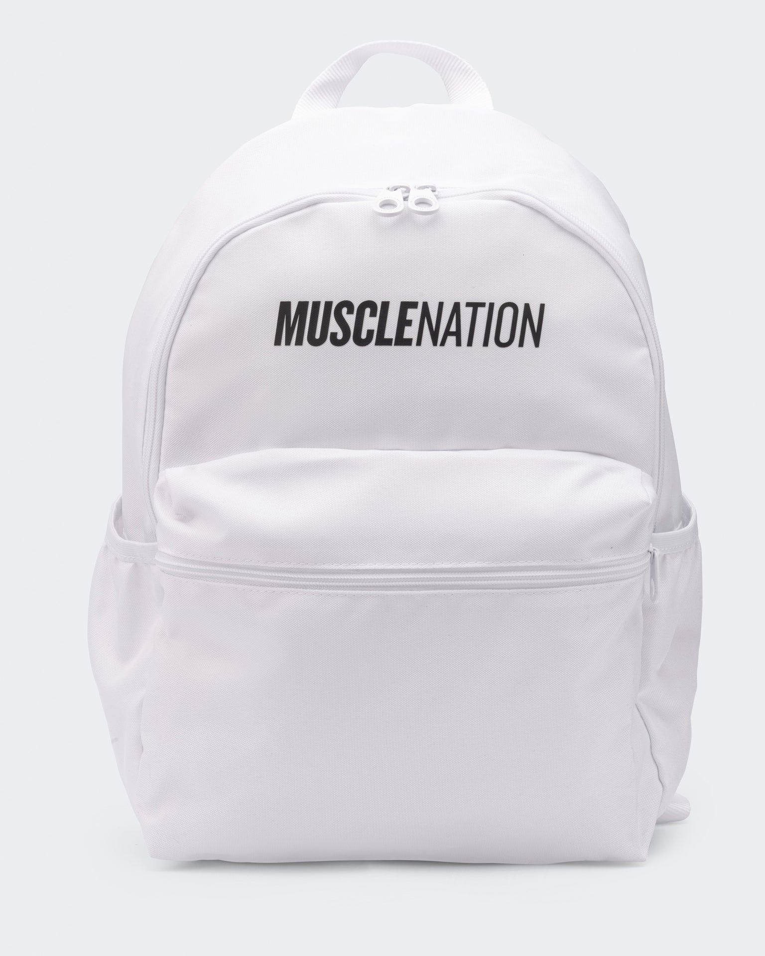 Muscle Nation Backpack - White-Accessories-ACC1125217WHT-MNAPPRL47986-1-Muscle Nation