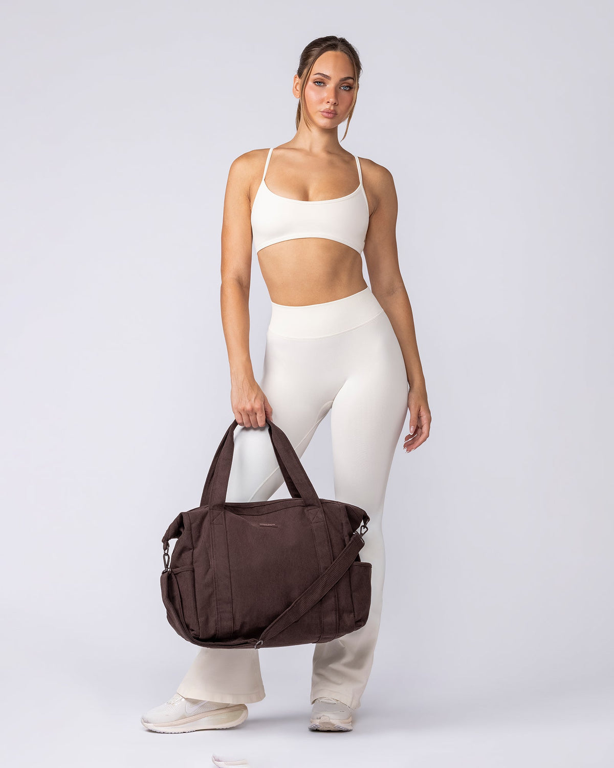 Muscle Nation Corduroy Tote Bag - Espresso