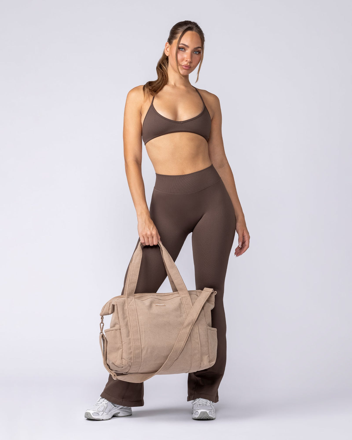 Muscle Nation Corduroy Tote Bag - Latte