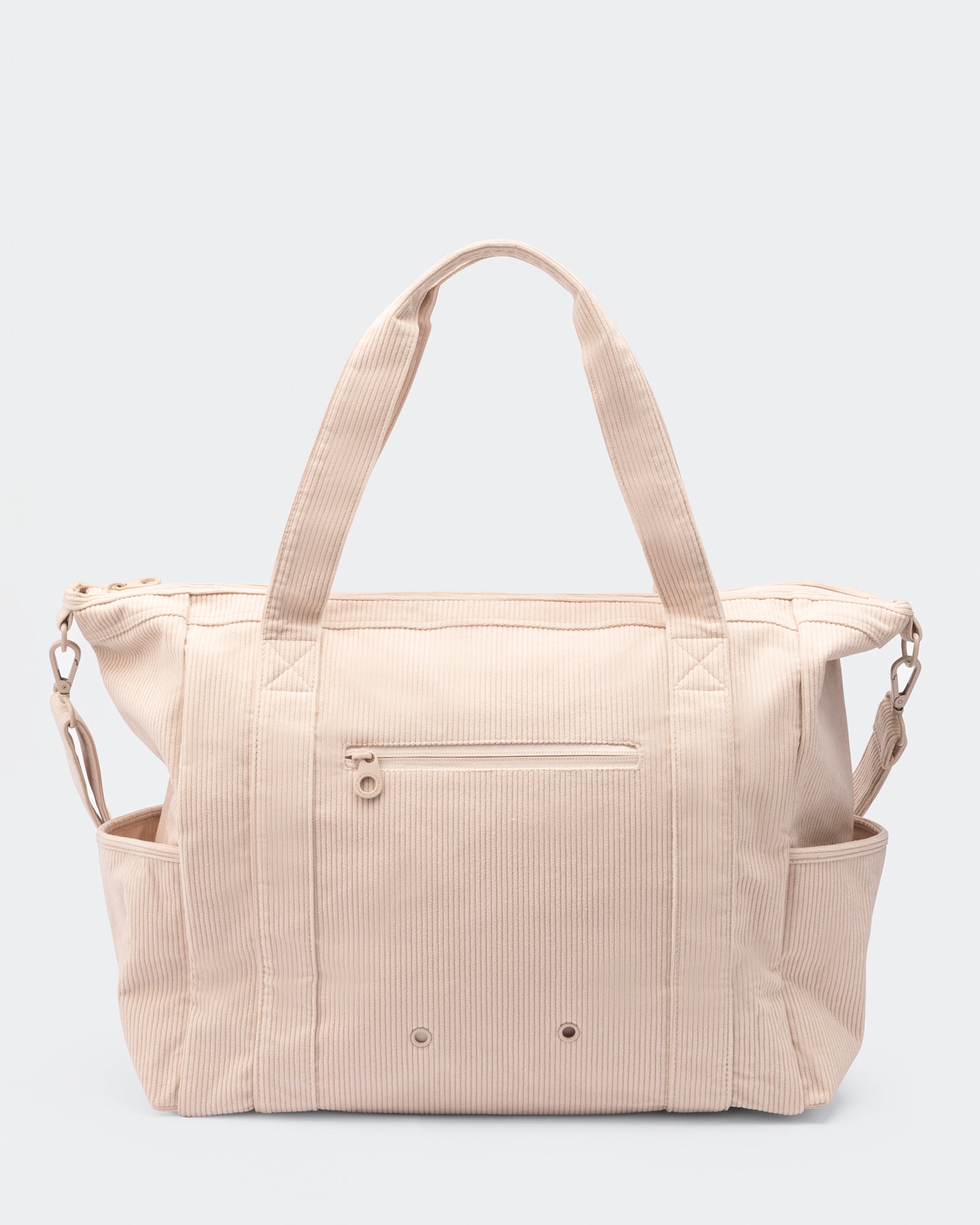 Muscle Nation Corduroy Tote Bag - Soft Beige-Accessories-ACC1125222SBEI-MNAPPRL47989-2-Muscle Nation